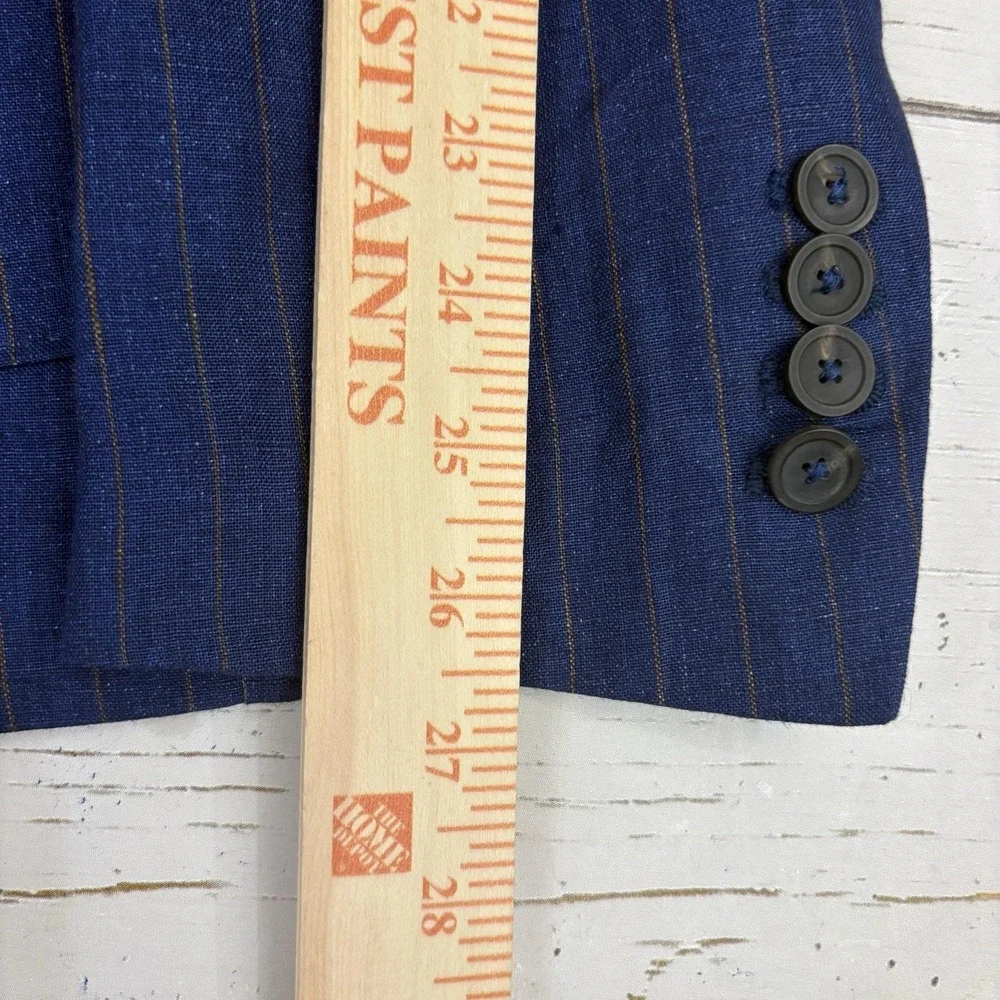 Italian Linen Suit Unstructured Surgeon Cuffs 38 Drawstring Pants Made Italy NWT